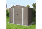 Riwall RMSP 6x8 Brown - zahradní domek kovový 2,4 x 1,8 m SM-F68K-H158-B