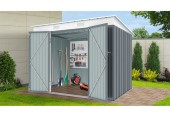 Riwall RMSP 6x8 Anthracite - zahradní domek kovový 2,4 x 1,8 m SM-F68K-H158-A