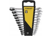 STANLEY STMT82847-0 12dílná sada ráčnových očkoplochých klíčů (8-19mm)