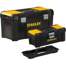 STANLEY STST1-75772 Essential Sada boxů 19" + 12,5" s kovovými přezkami