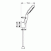 Hansgrohe RAINDANCE S 100 AIR 1jet/ Porter´S, sada DN15, chrom 27580000