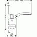 Hansgrohe RAINDANCE Sprchová sada E 120 AIR 3jet/ Unica´D 0,90 m DN15, chrom 27885000