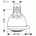 Hansgrohe CROMA 3jet Horní sprcha DN15, bílá 28443450