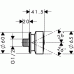 Hansgrohe AXOR Boční sprcha DN15, chrom/zlato 28464090