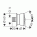 Hansgrohe Bodyvette Stop Boční sprcha DN15, matný chrom 28467880