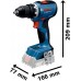 BOSCH GSR 18V-65 PROFESSIONAL Vrtací šroubovák, 2× GBA 4.0Ah, L-case 06019N3231