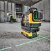 DeWALT DCLE34031D1 Aku Linkový laser 3 x 360°, zelený XR (18V/1x2,0Ah) Kufr