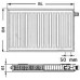 Kermi Therm X2 Profil-V deskový radiátor 11 600 / 1100 FTV110601101R1K