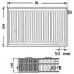 Kermi Therm X2 Profil-V deskový radiátor 33 600 / 500 FTV330600501R1K