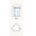 RONAL PL51 Pur Light pětiúhelník s dveřmi 100cm, vlevo, aluchrom/čiré PL51G71005007