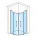RONAL PLSR Pur Light S čtvrtkruh, posuvné dveře, 90-120cm,R 55cm, bílá/sklo čiré PLSR55SM10407