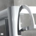RONAL SL2 Swing-Line dvoukřídlé dveře, 90 cm, bílá/černé SL209000455