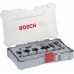 BOSCH Sada fréz s 1/4" vřetenem Trim&Edging, 6 ks 2607017470