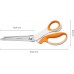 Fiskars Softgrip Nůžky entlovací, 24,2cm 1070024