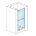 RONAL JA1 JAZZ-Line jednokřídlé dveře 80cm, aluchrom/sklo linie JA108005051