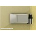 RONAL PL Pur Light jednokřídlé dveře + pevná stěna, 90cm, vpravo, aluchrom/čiré PLD09005007
