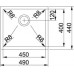 Franke Planar 8 PEX 110-45, 490x440 mm, nerezový dřez 122.0203.483