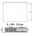 Kermi Therm X2 Plan-Kompakt deskový radiátor 22 600 / 1100, PK0220611