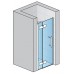RONAL PL Pur Light jednokřídlé dveře + pevná stěna, 75-120cm, vpravo, aluchrom/čiré PLDSM15007