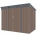 Riwall RMSP 6x8 Brown - zahradní domek kovový 2,4 x 1,8 m SM-F68K-H158-B