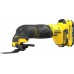 STANLEY SFMCE500D2K V20 Aku multifunkční oscilační bruska (18V/2x2,0Ah), kufr