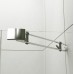 RONAL PL Pur Light jednokřídlé dveře + pevná stěna, 120cm, vpravo, aluchrom/čiré PLD12005007