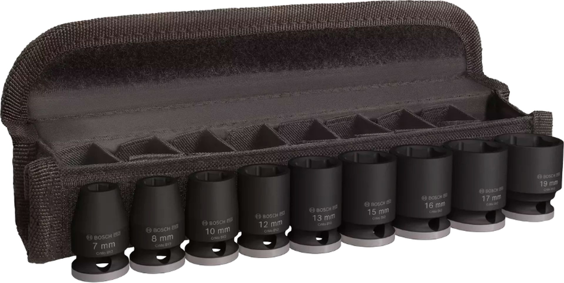 BOSCH Sada PRO Impact Socket Set, ?”, standardní, 9 ks 2608003036