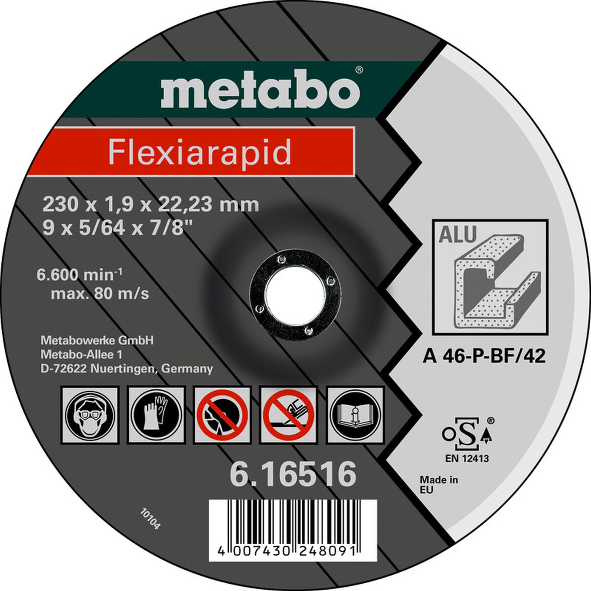 Metabo Flexiamant super Řezný kotouč 125 x 2,5 x 22,23 hliník, TF 41 616513000