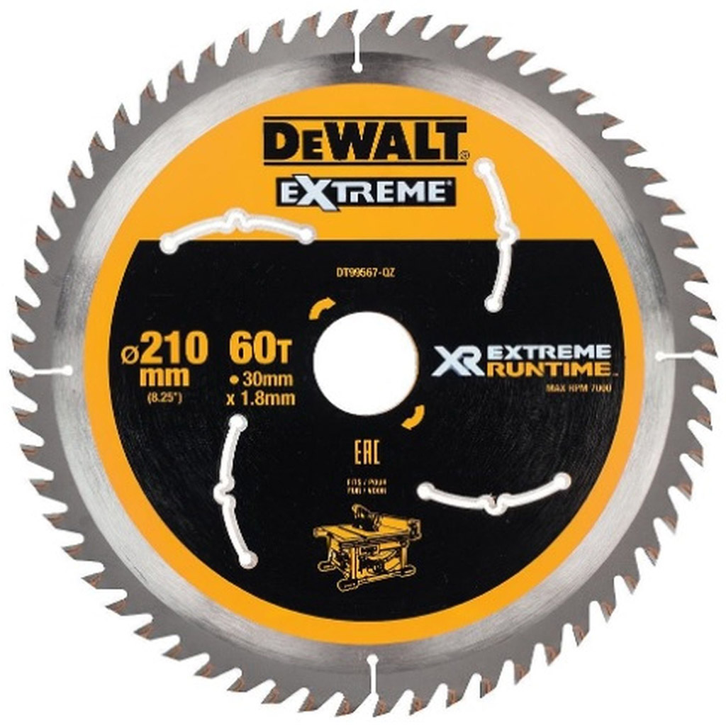 DeWALT DT99567 Pilový kotouč 210 x 30mm, 60 zubů FZ 20 °