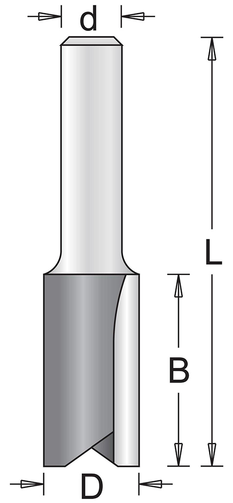 HiKOKI 754052 Drážkovací fréza 4x11x51mm, 8 mm