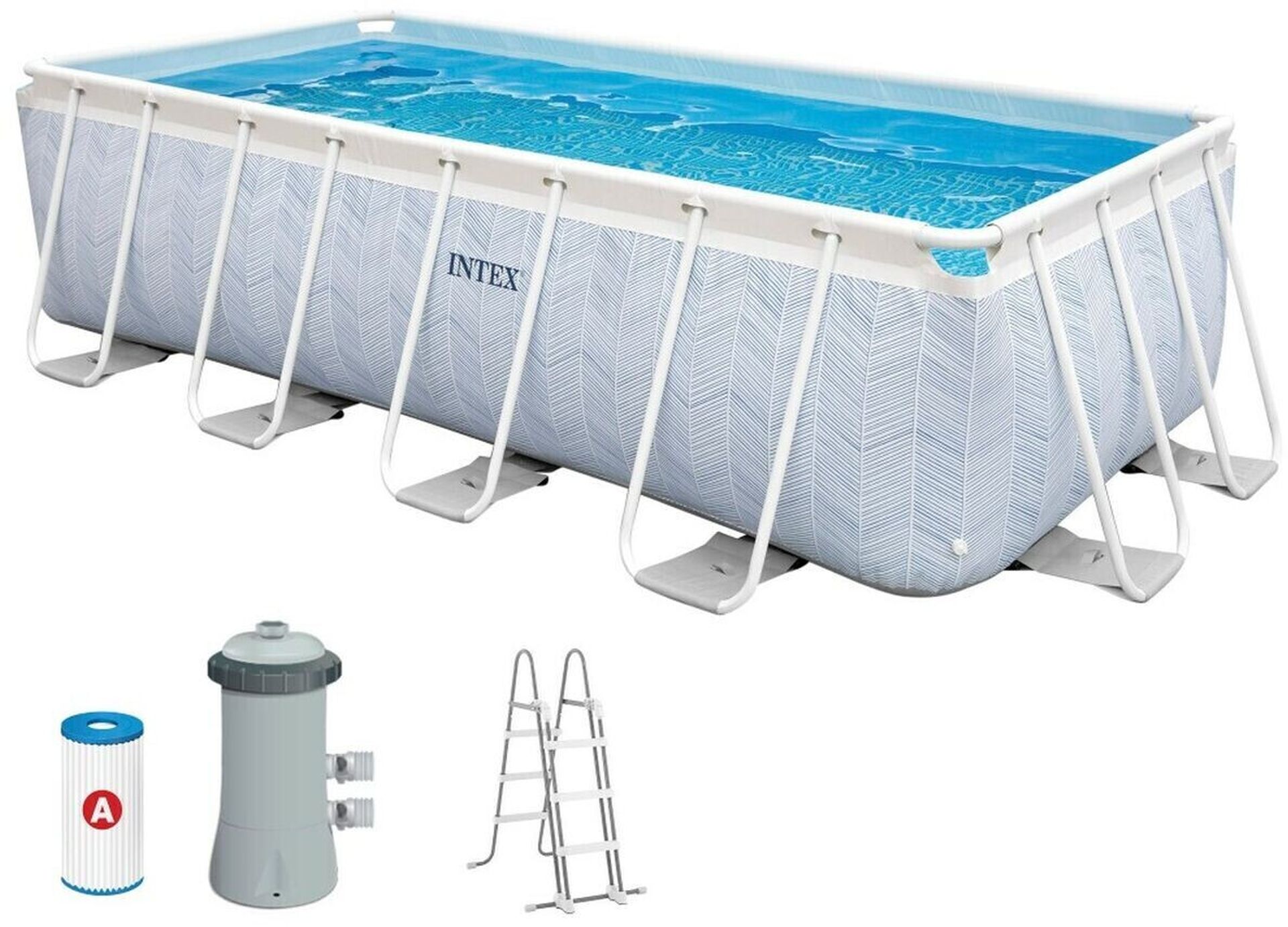 INTEX Chevron Prism Rectangular Pool Set 400x200x100 cm 26780NP