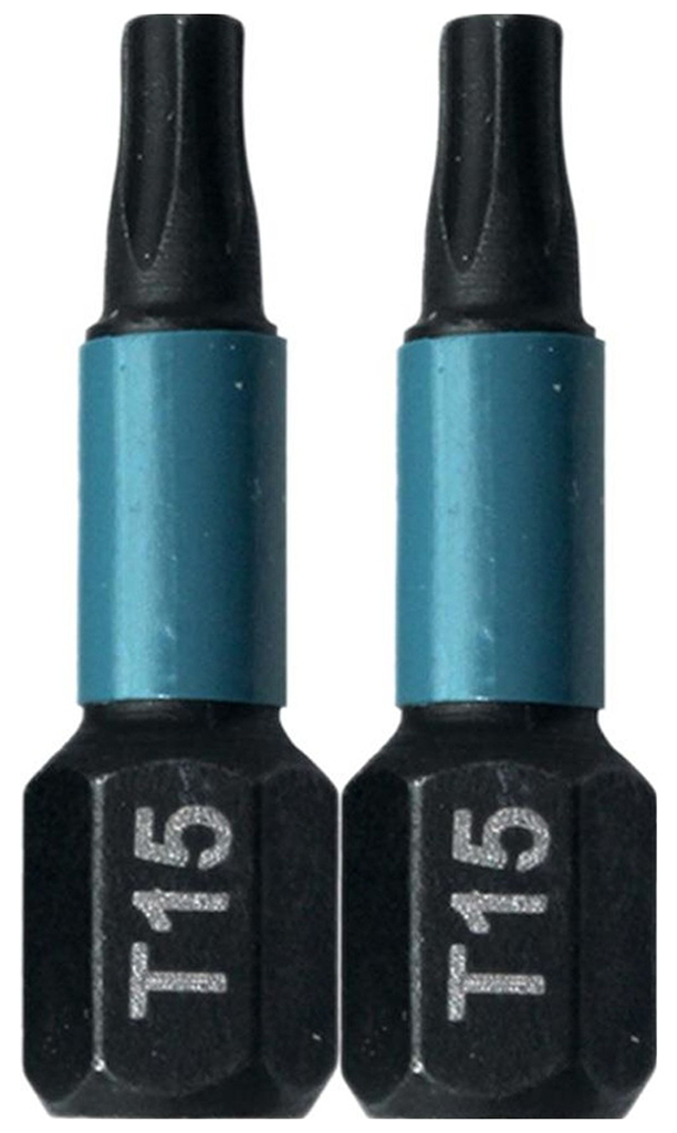 MAKITA B-63666 Torzní bit 1/4" Impact Black T15, 25mm/2ks