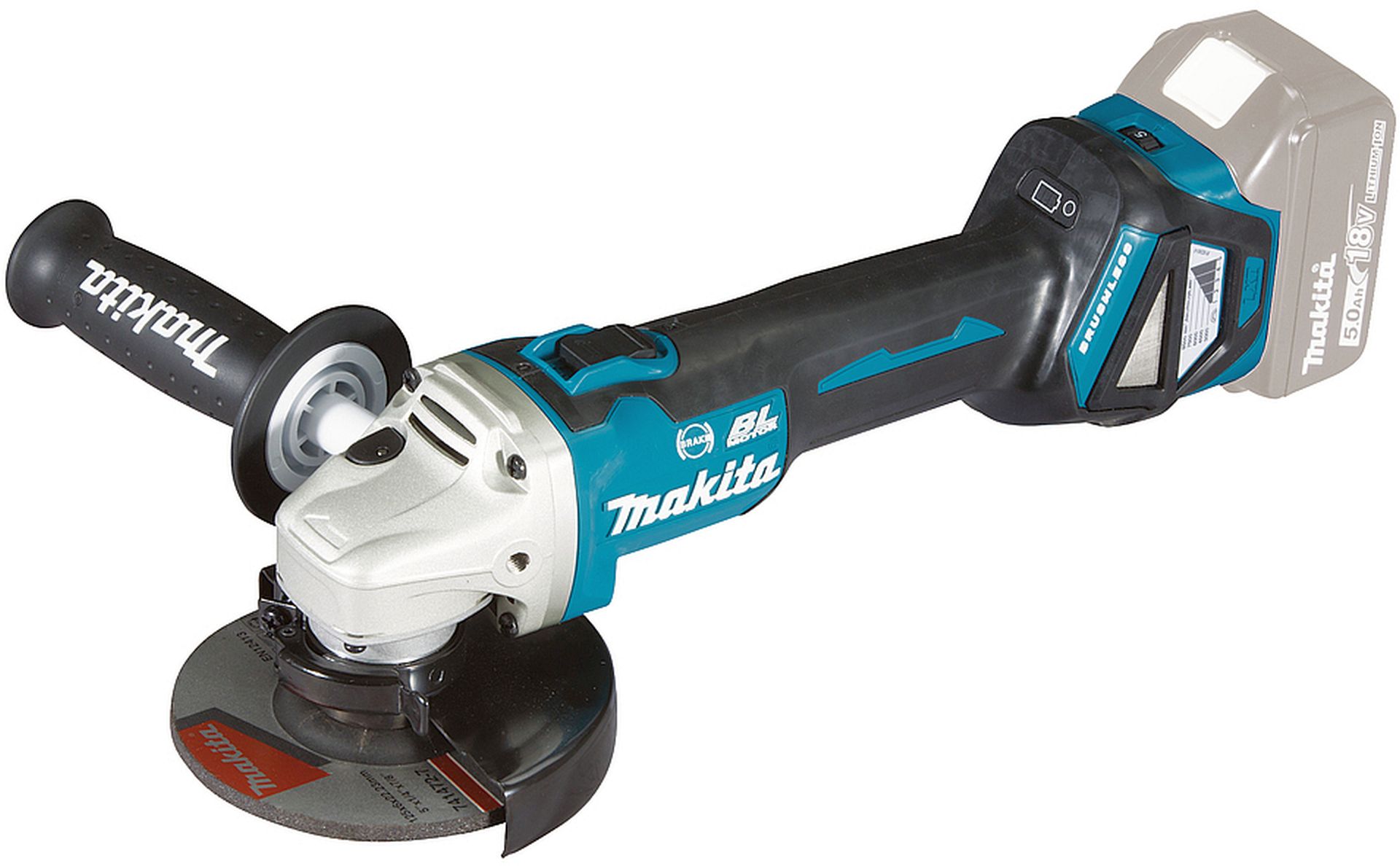 MAKITA DGA513ZJ Aku úhlová bruska 125mm Li-ion LXT 18V, Makpac, bez aku Z