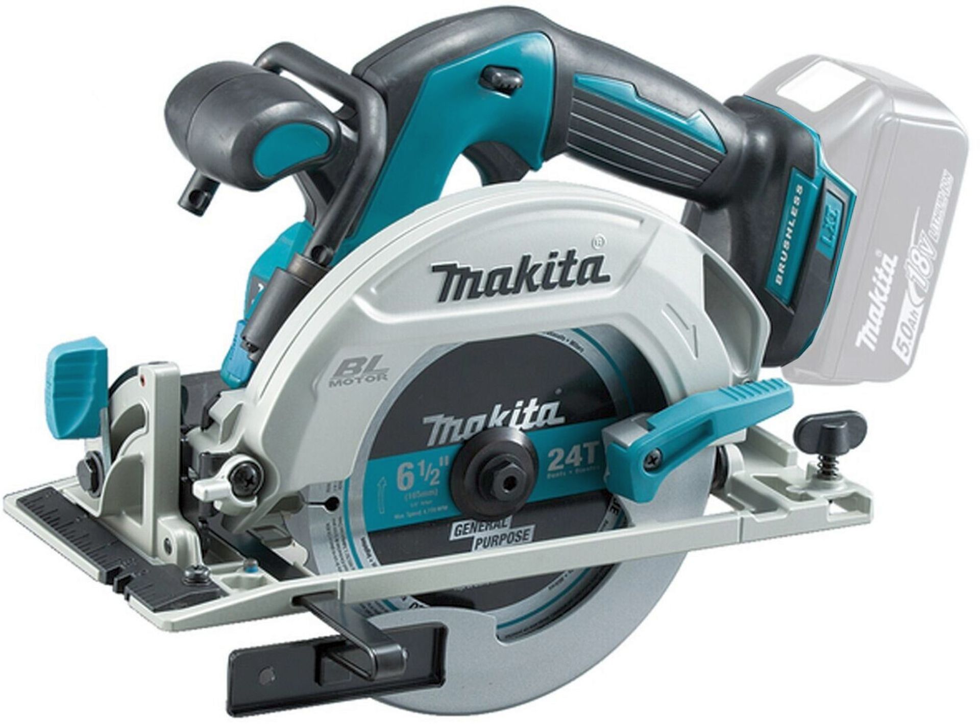 MAKITA DHS680Z Aku bezuhlíková okružní pila 165 mm, Li-ion LXT 18V, bez aku Z