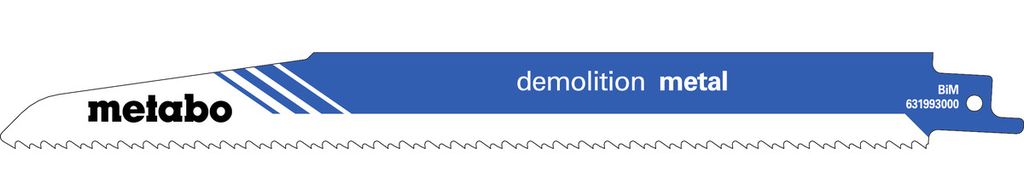 Metabo „Demolition metal" 5 Plátky pro pily ocasky na kov 225 x 1,6 mm 631993000