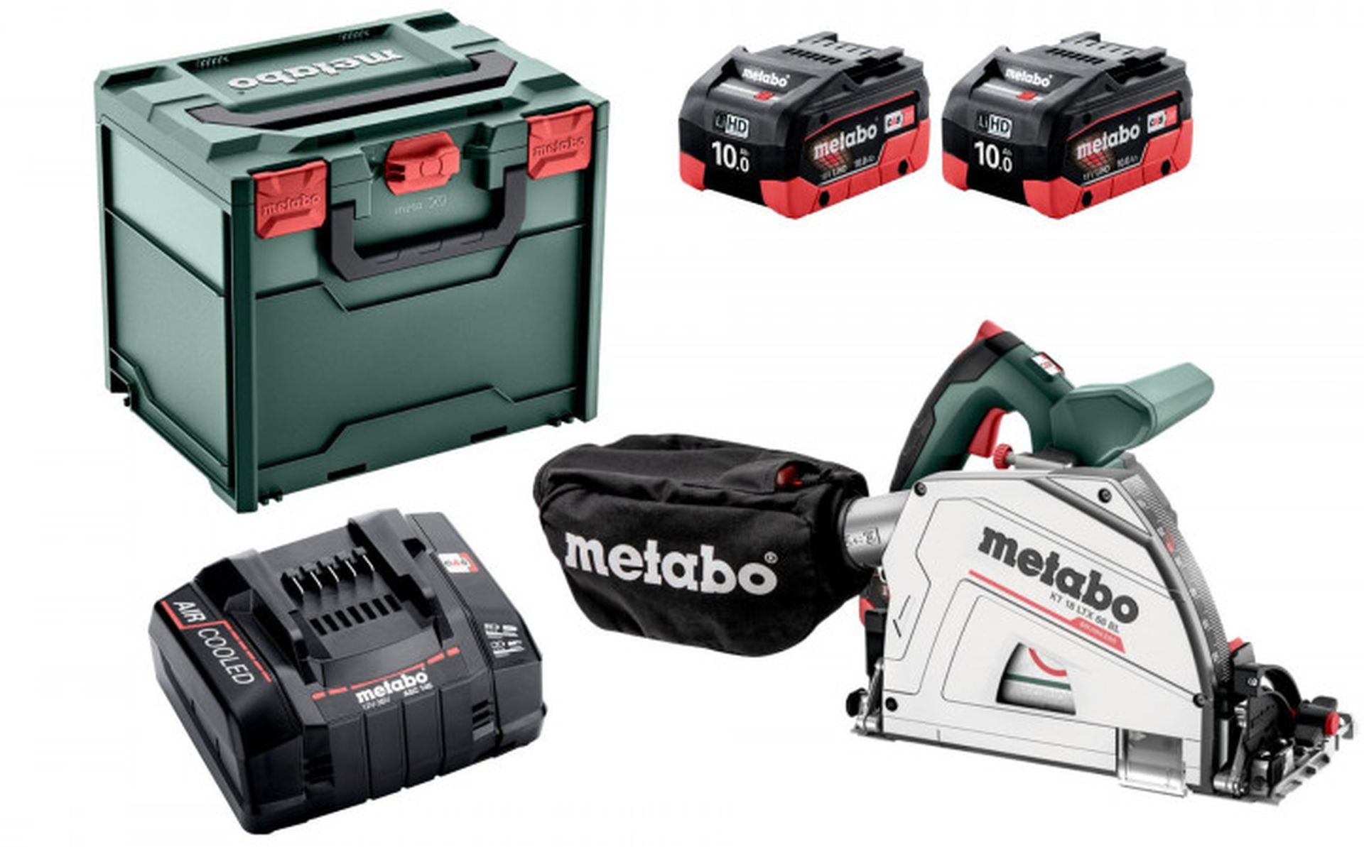 Metabo KT 18 LTX 66 BL Aku ponorná kotoučová pila (18V/2x8,0Ah) MetaBOX, 601866810